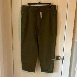 J.Crew linen drawstring pants - size 14 NWT